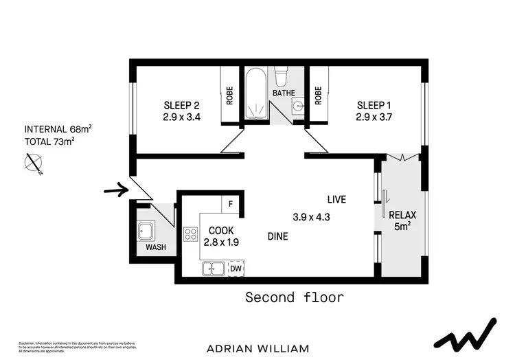 Floorplan of Homely apartment listing, 35/1-35 Pine Street, Chippendale NSW 2008