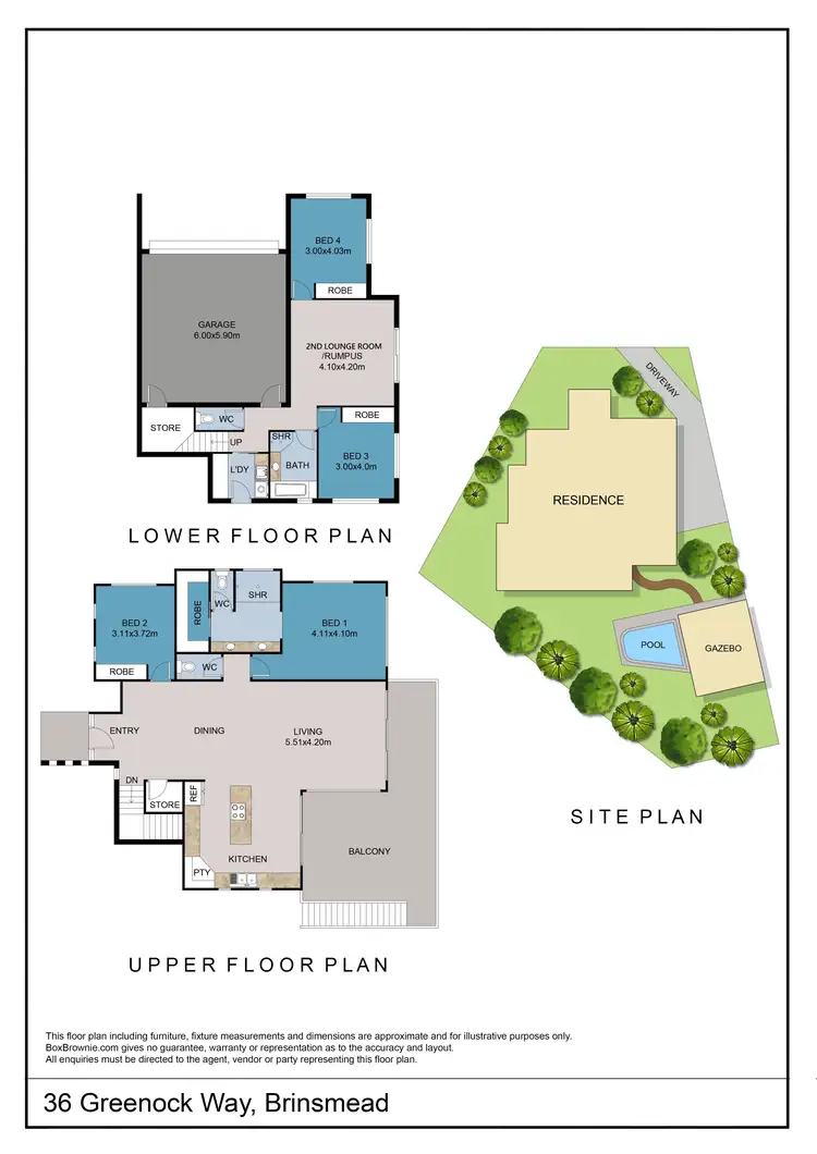 Floorplan of Homely house listing, 36 Greenock Way, Brinsmead QLD 4870