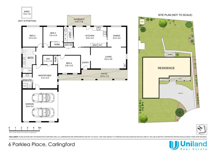 Floorplan of Homely house listing, 6 Parklea Place, Carlingford NSW 2118