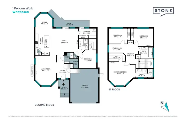Floorplan of Homely house listing, 1 Pelican Walk, Whittlesea VIC 3757