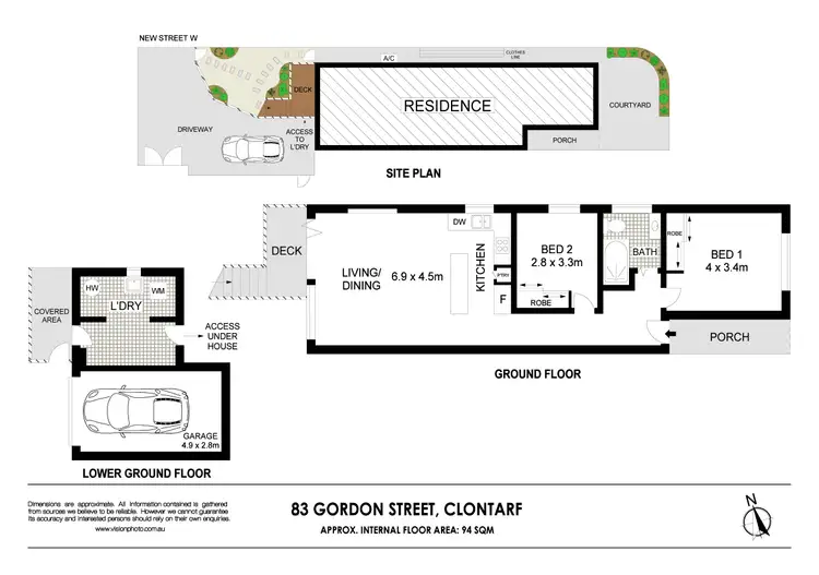 Floorplan of Homely house listing, 83 Gordon Street, Clontarf NSW 2093