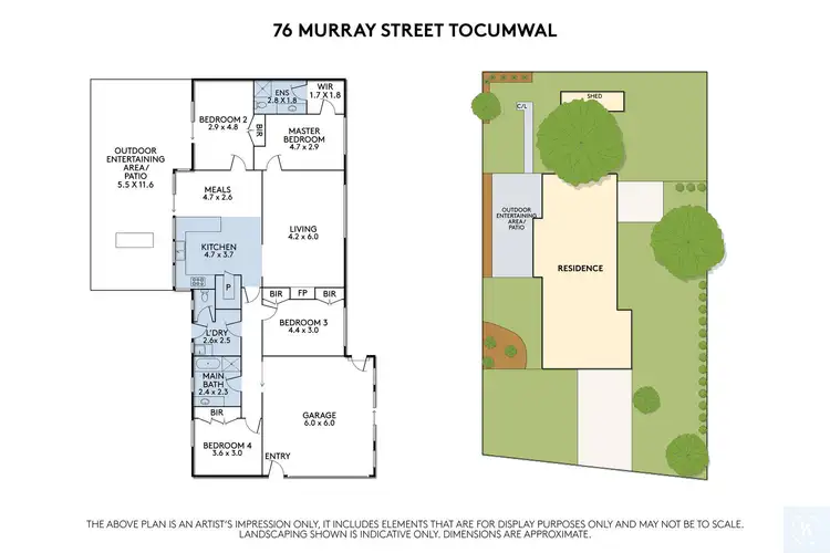 Floorplan of Homely house listing, 76 Murray Street, Tocumwal NSW 2714