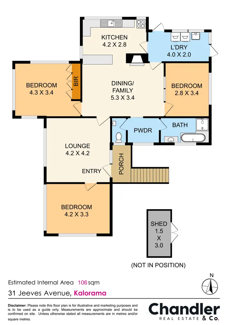 Floorplan of Homely house listing, 31 Jeeves Avenue, Kalorama VIC 3766