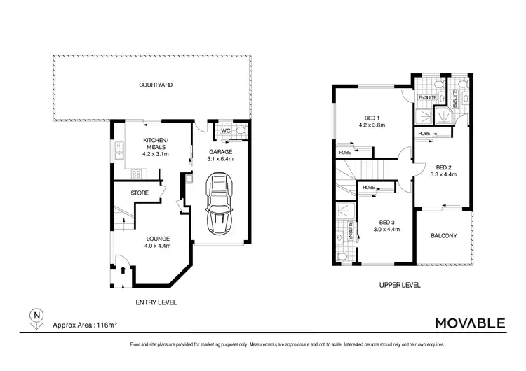 Floorplan of Homely townhouse listing, 8/301 Sandgate Road, Shortland NSW 2307