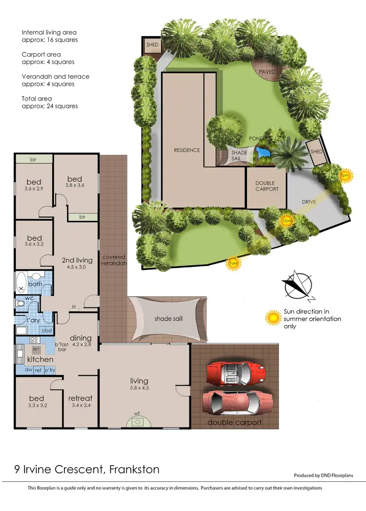 Floorplan of Homely house listing, 9 Irvine Crescent, Frankston VIC 3199