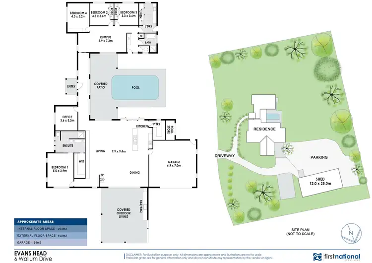 Floorplan of Homely rural property listing, 6 Wallum Drive, Evans Head NSW 2473
