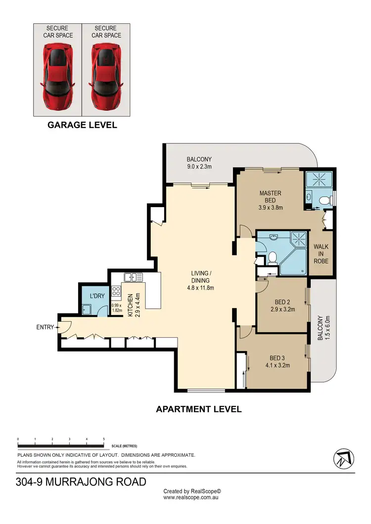 Floorplan of Homely unit listing, 304/9 Murrajong Road, Springwood QLD 4127