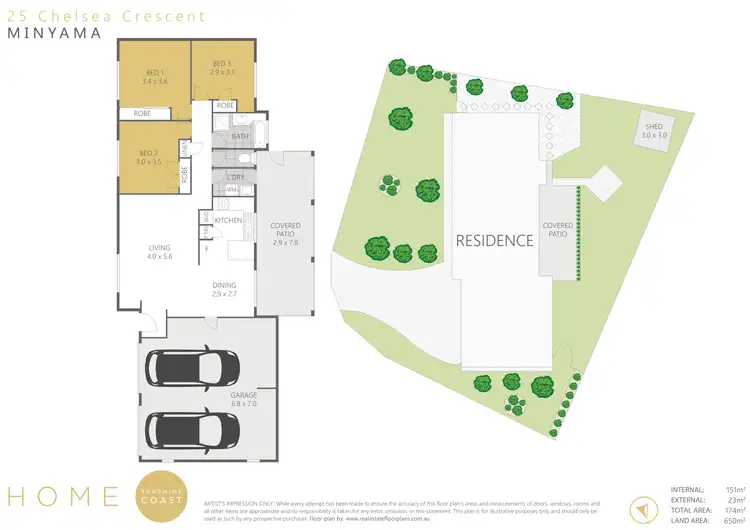 Floorplan of Homely house listing, 25 Chelsea Crescent, Minyama QLD 4575