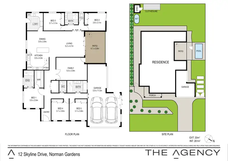 Floorplan of Homely house listing, 12 Skyline Drive, Norman Gardens QLD 4701