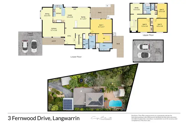 Floorplan of Homely house listing, 3 Fernwood Drive, Langwarrin VIC 3910