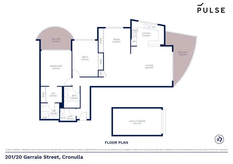 Floorplan of Homely unit listing, 201/20 Gerrale Street, Cronulla NSW 2230