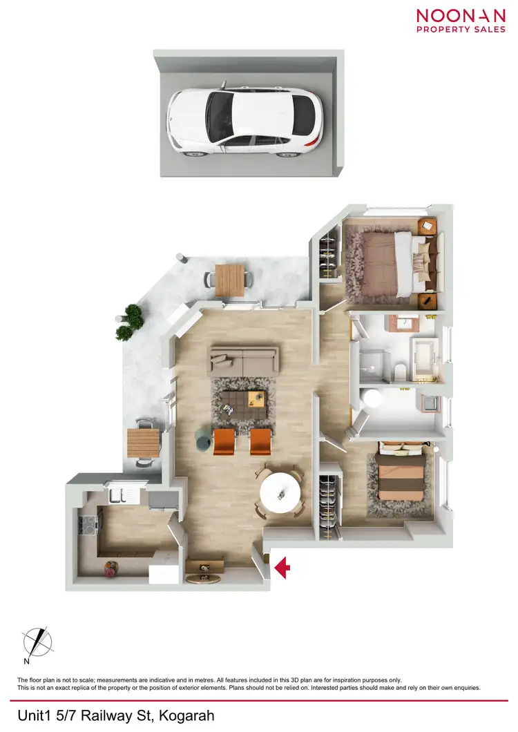 Floorplan of Homely unit listing, 1/5-7 Railway Street, Kogarah NSW 2217