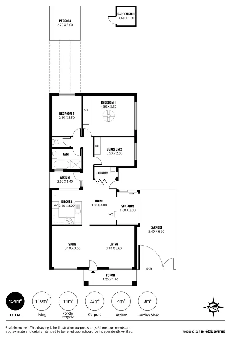 Floorplan of Homely house listing, 1a Churchill Avenue, Clarence Park SA 5034