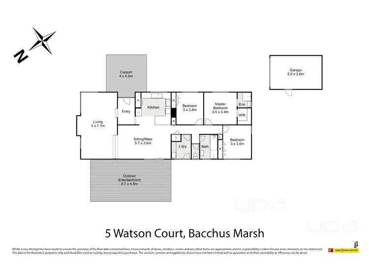 Floorplan of Homely house listing, 5 Watson Street, Bacchus Marsh VIC 3340