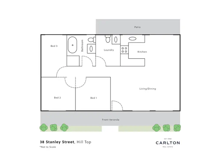 Floorplan of Homely house listing, 38 Stanley Street, Hill Top NSW 2575