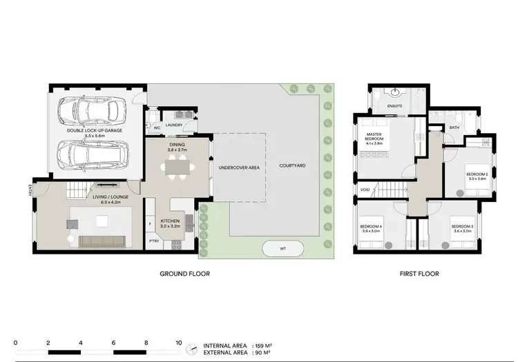 Floorplan of Homely townhouse listing, 2/33-35 Warrah Road, Yowie Bay NSW 2228