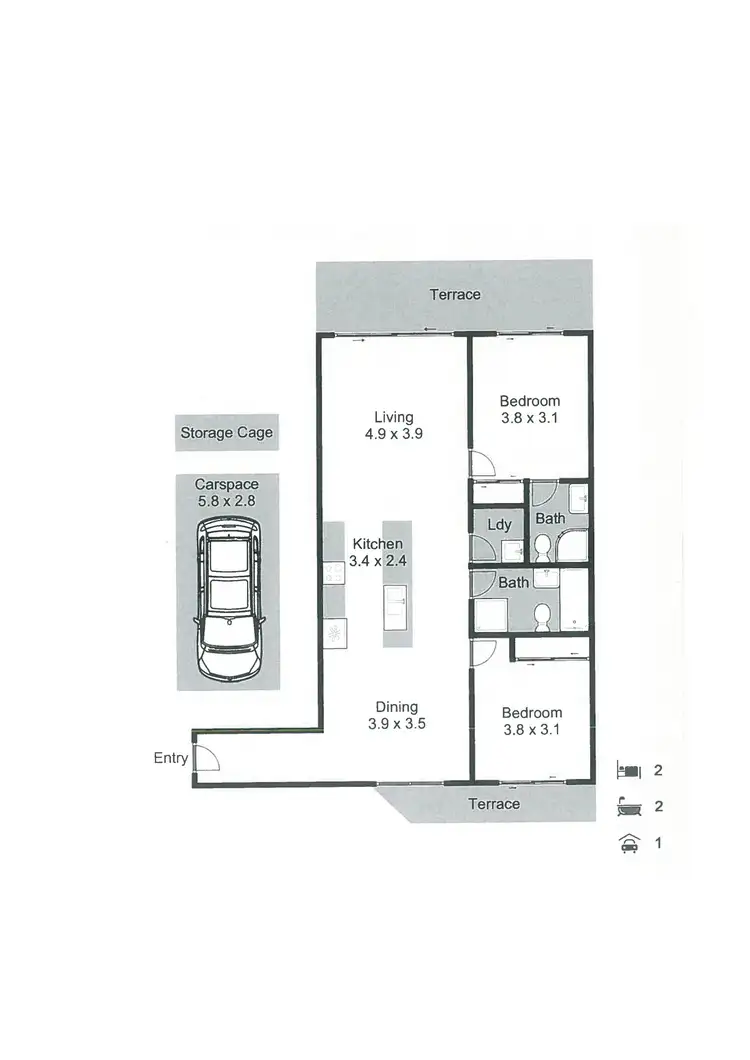 Floorplan of Homely apartment listing, 33/10 Merriville Road, Kellyville Ridge NSW 2155