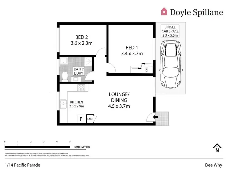 Floorplan of Homely apartment listing, 1/14 Pacific Parade, Dee Why NSW 2099