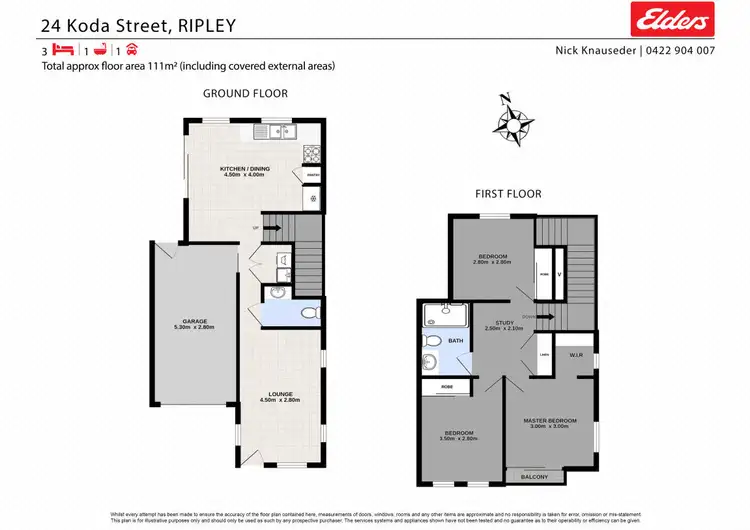 Floorplan of Homely townhouse listing, 24 Koda Street, Ripley QLD 4306