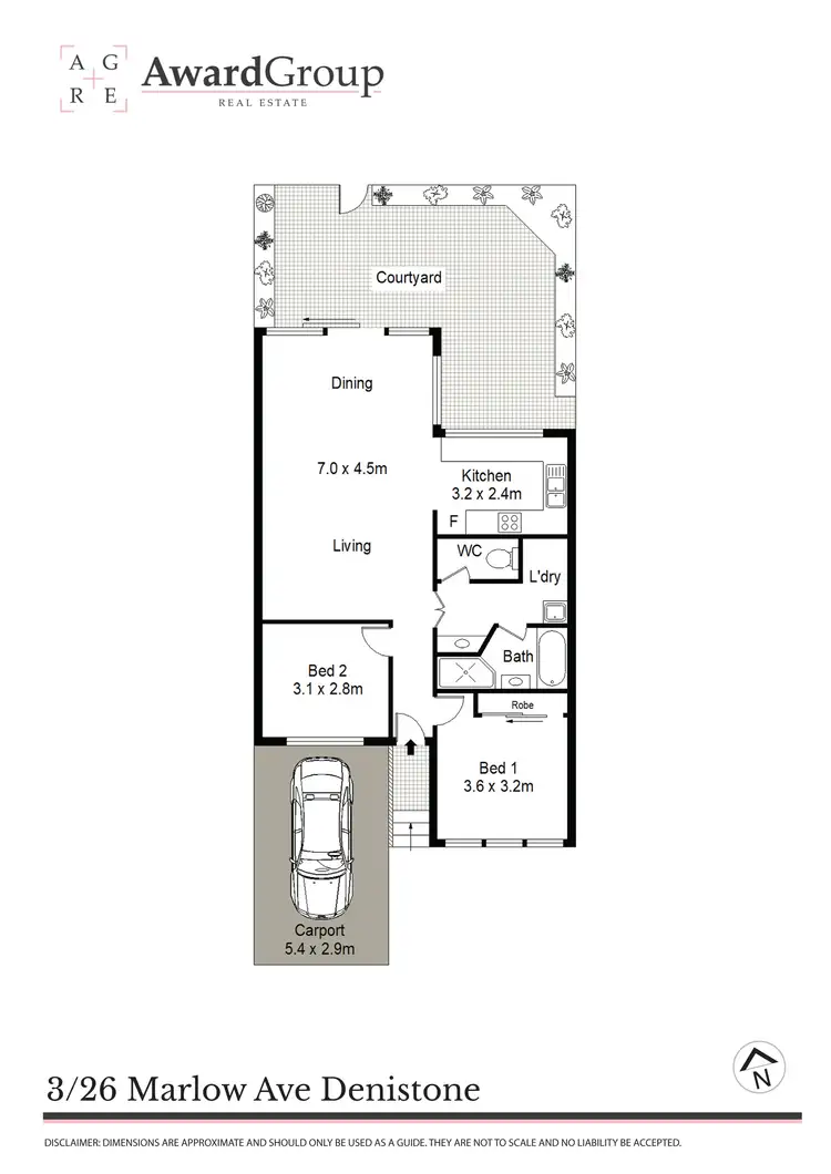 Floorplan of Homely villa listing, 3/26 Marlow Avenue, Denistone NSW 2114