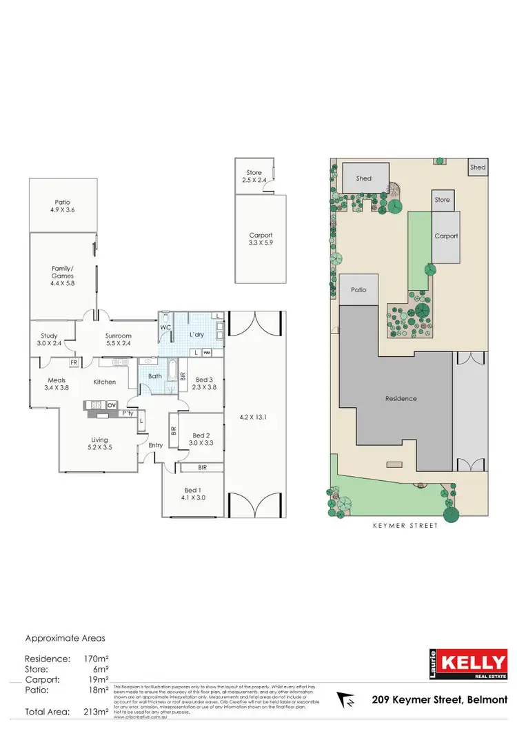 Floorplan of Homely house listing, 209 Keymer Street, Belmont WA 6104