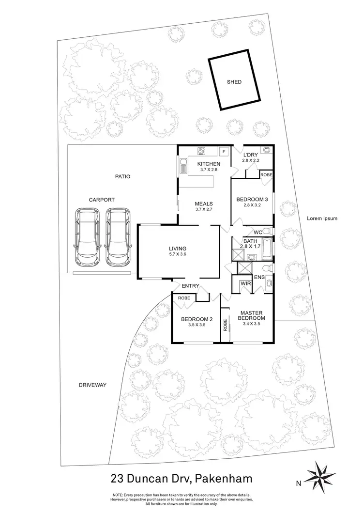 Floorplan of Homely house listing, 23 Duncan Drive, Pakenham VIC 3810