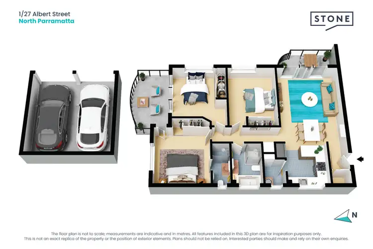 Floorplan of Homely apartment listing, 1/27 Albert Street, North Parramatta NSW 2151
