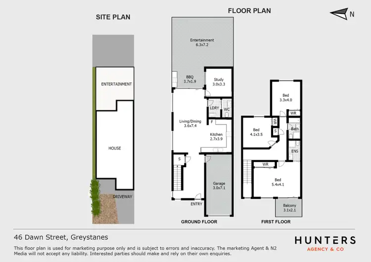 Floorplan of Homely house listing, 46 Dawn Street, Greystanes NSW 2145