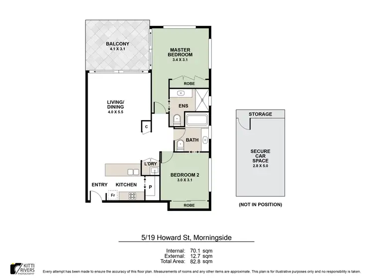 Floorplan of Homely unit listing, 5/19 Howard Street, Morningside QLD 4170