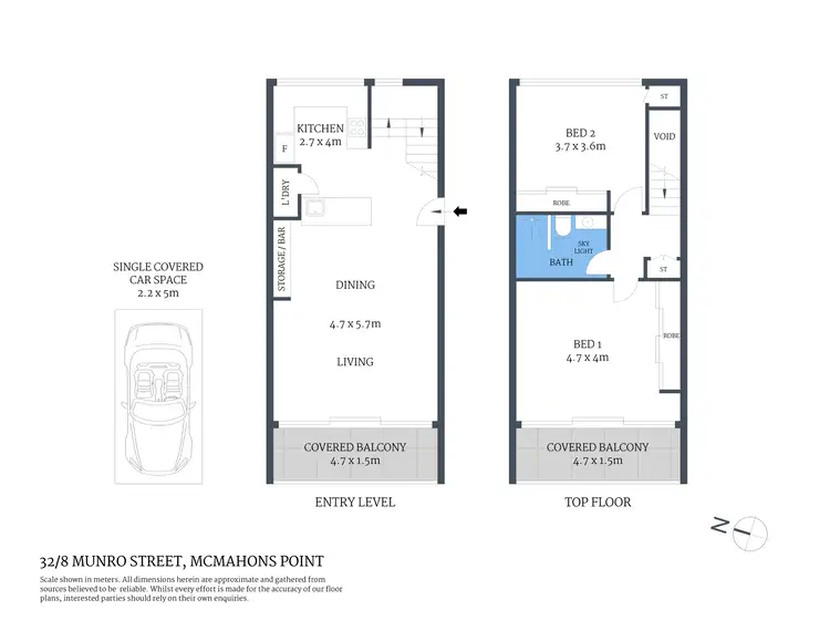Floorplan of Homely apartment listing, 32/8 Munro Street, Mcmahons Point NSW 2060
