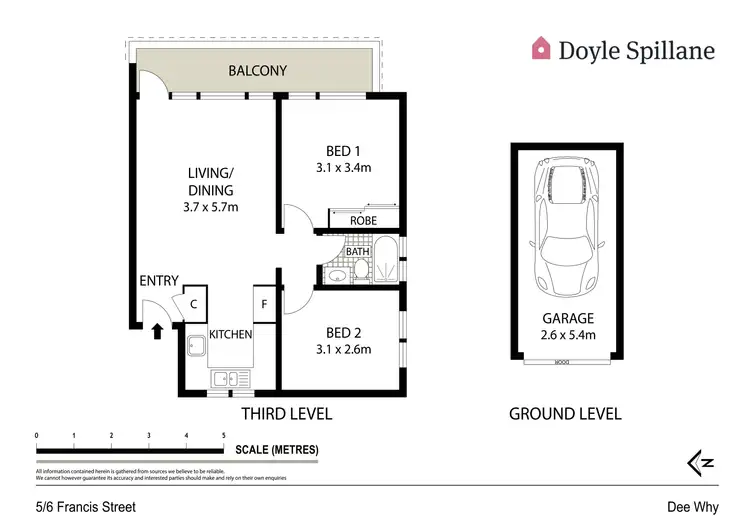 Floorplan of Homely apartment listing, 5/6 Francis Street, Dee Why NSW 2099