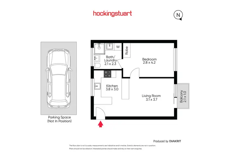 Floorplan of Homely apartment listing, 8/79 Droop Street, Footscray VIC 3011