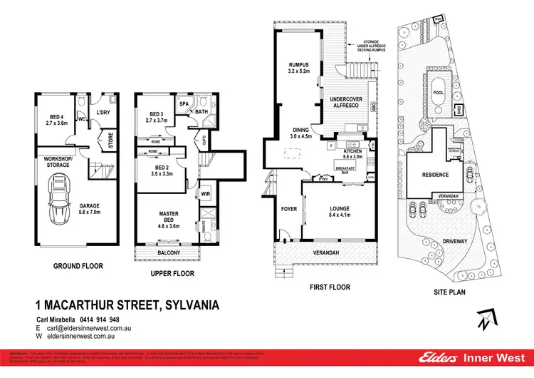 Floorplan of Homely house listing, 1 MacArthur Street, Sylvania NSW 2224
