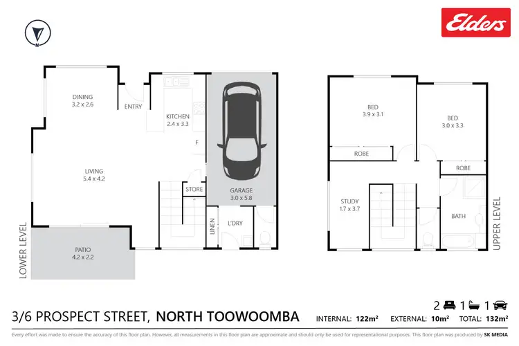 Floorplan of Homely unit listing, 3/6 Prospect Street, North Toowoomba QLD 4350
