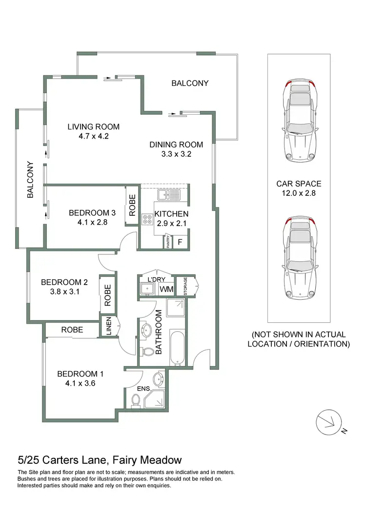 Floorplan of Homely apartment listing, 5/25 Carters Lane, Fairy Meadow NSW 2519