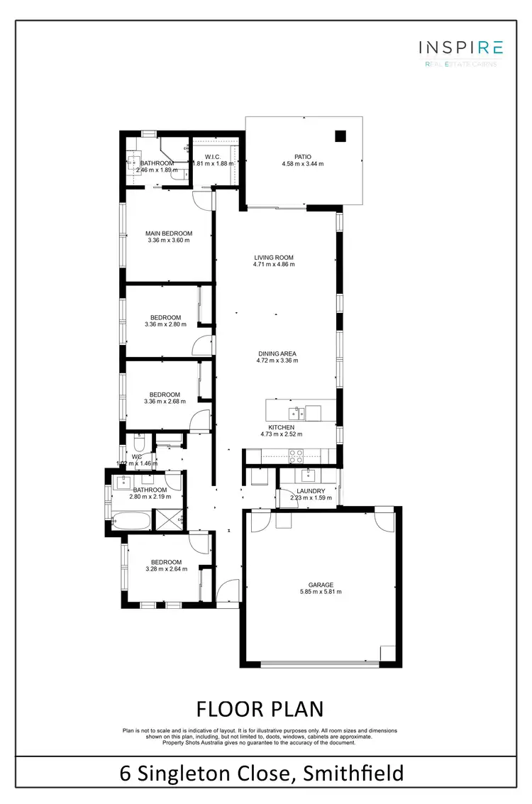Floorplan of Homely house listing, 6 Singleton Close, Smithfield QLD 4878