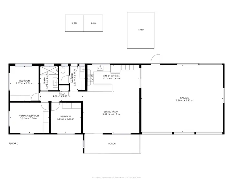 Floorplan of Homely house listing, 55 Hollywood Boulevard, White Rock QLD 4868