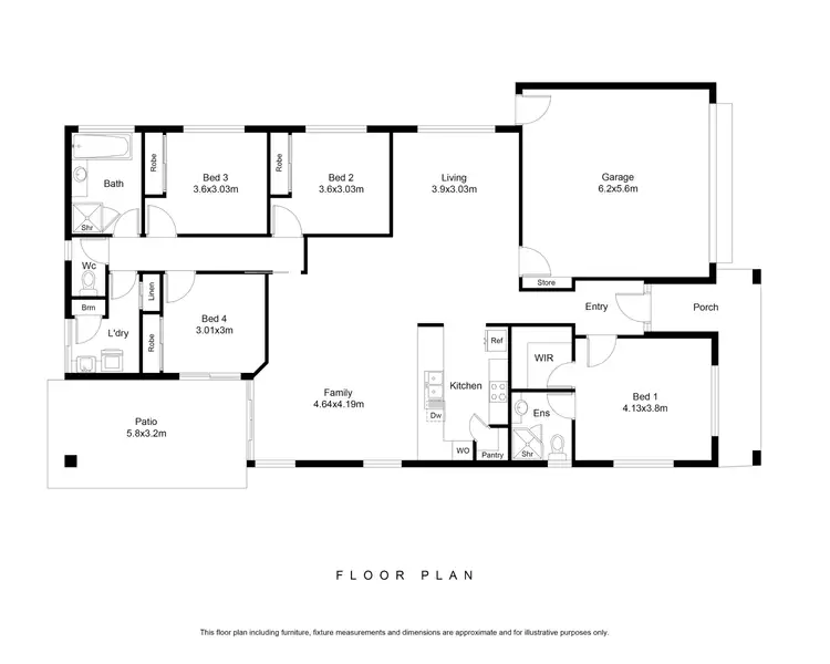 Floorplan of Homely house listing, 4 Boombil Close, Mount Sheridan QLD 4868