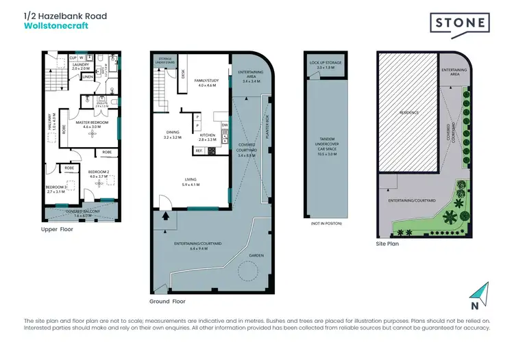 Floorplan of Homely townhouse listing, 1/2 Hazelbank Road, Wollstonecraft NSW 2065