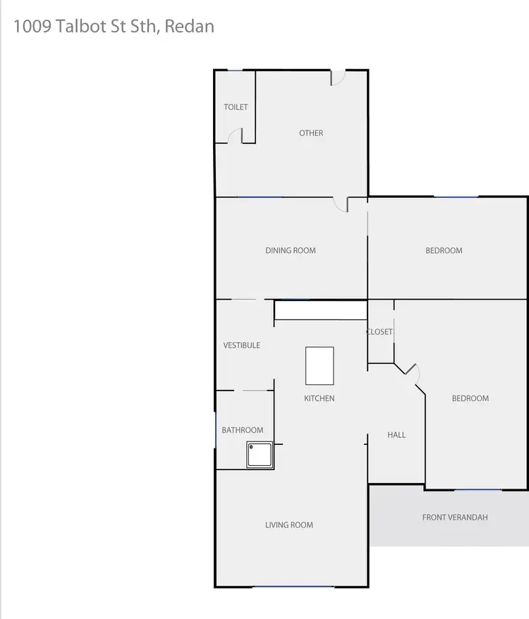 Floorplan of Homely house listing, 1009 Talbot Street South, Redan VIC 3350