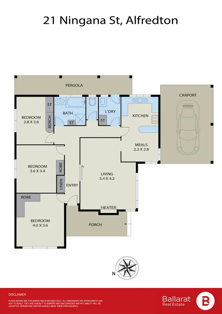 Floorplan of Homely house listing, 21 Ningana Street, Alfredton VIC 3350