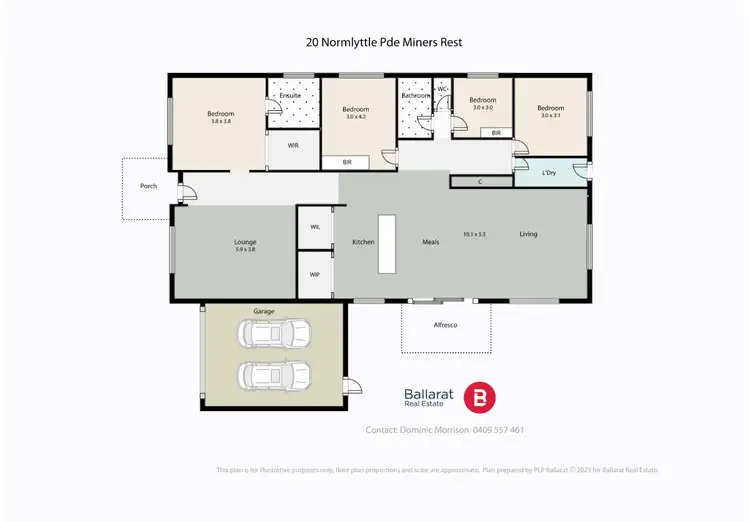 Floorplan of Homely house listing, 20 Normlyttle Parade, Miners Rest VIC 3352