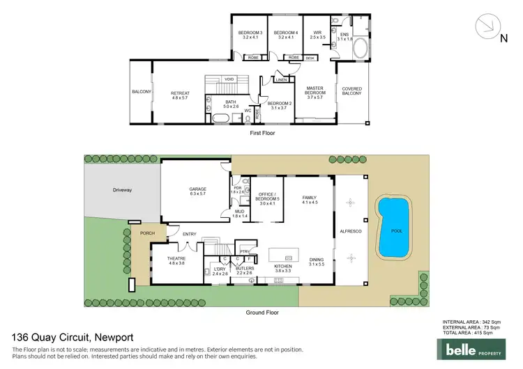 Floorplan of Homely house listing, 136 Quay Circuit, Newport QLD 4020