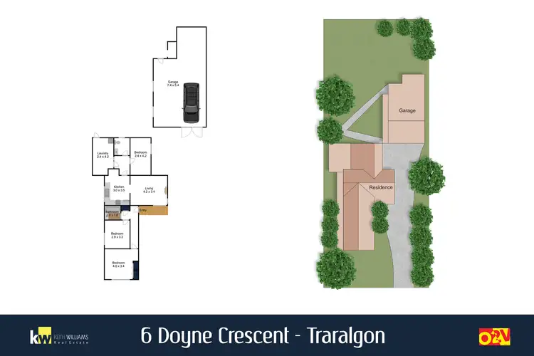 Floorplan of Homely house listing, 6 Doyne Crescent, Traralgon VIC 3844