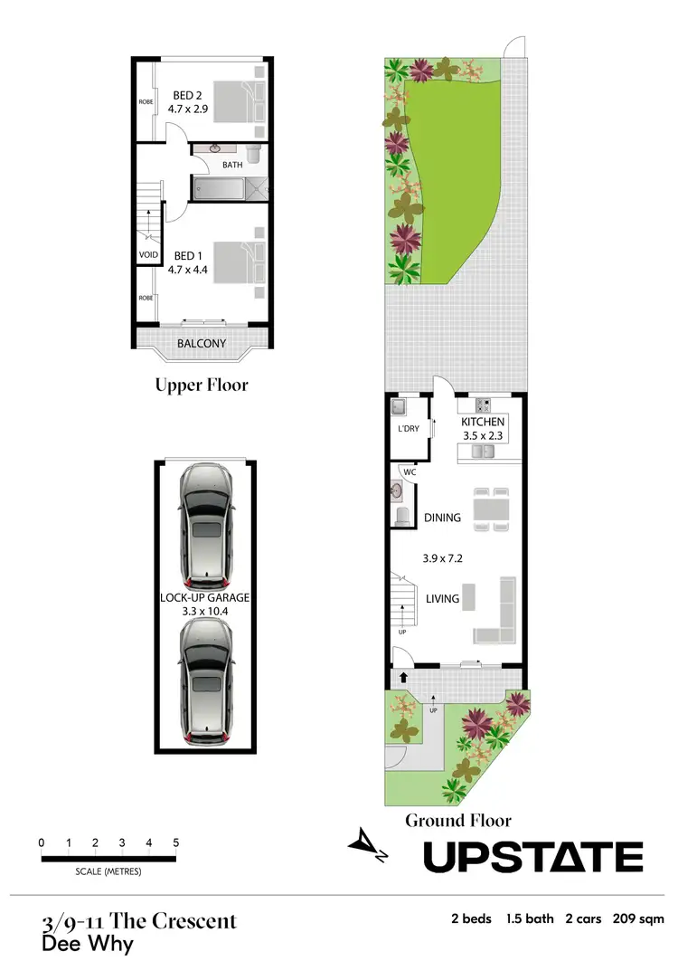 Floorplan of Homely townhouse listing, 3/9-11 The Crescent, Dee Why NSW 2099