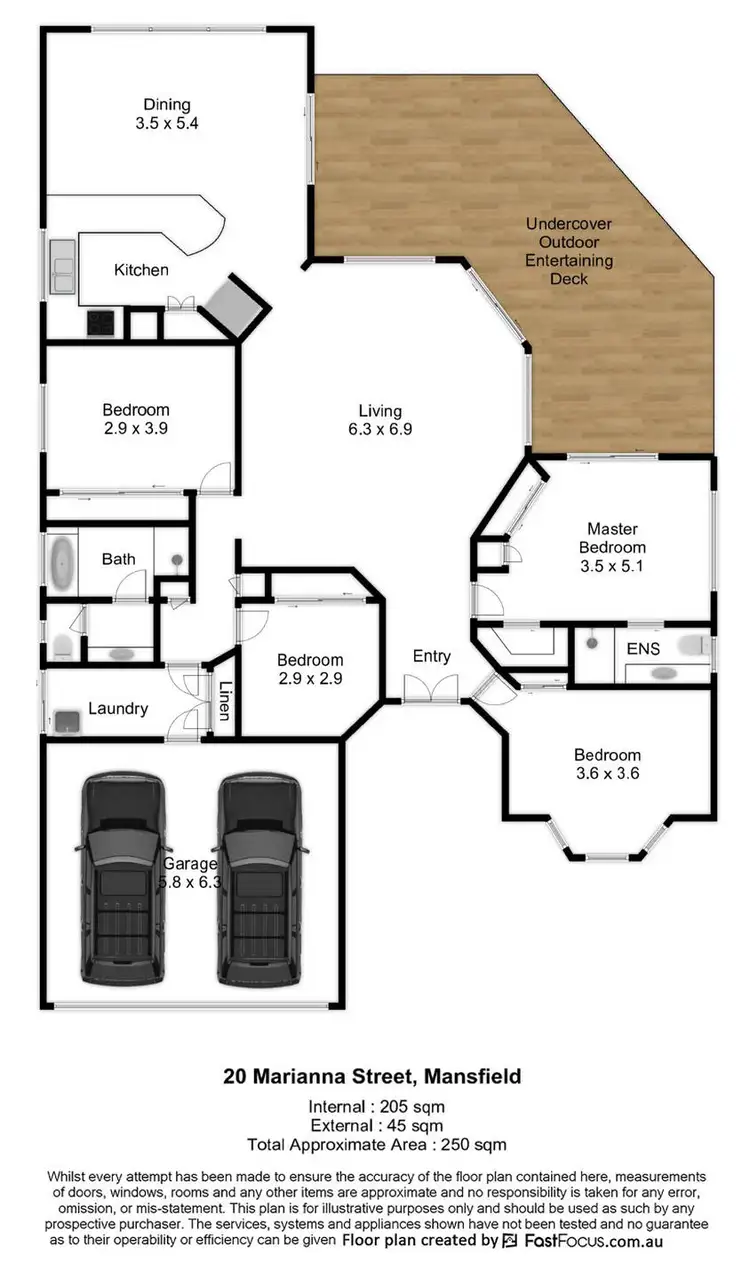 Floorplan of Homely house listing, 20 Marianna Street, Mansfield QLD 4122