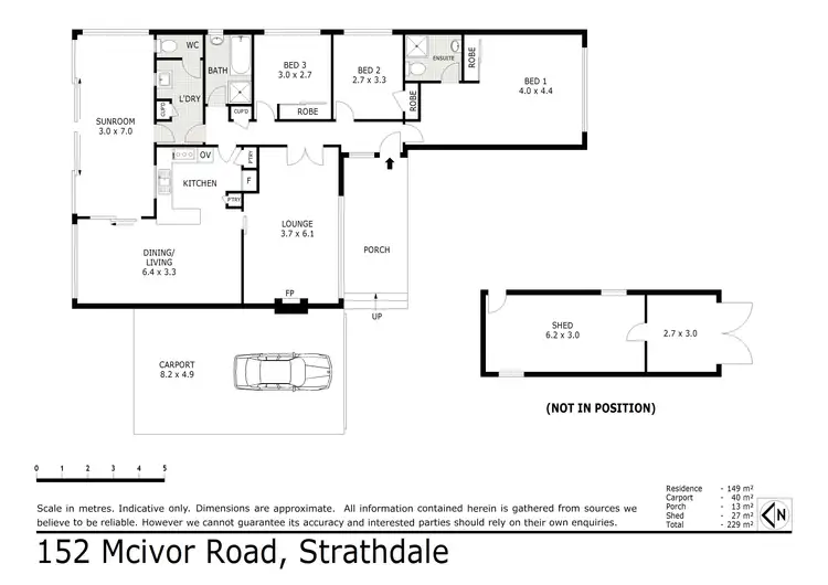 Floorplan of Homely house listing, 152 McIvor Road, Strathdale VIC 3550