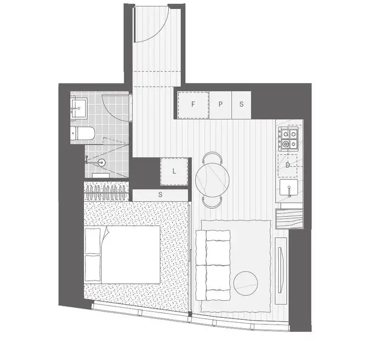 Floorplan of Homely apartment listing, 2510/147 A'beckett Street, Melbourne VIC 3000