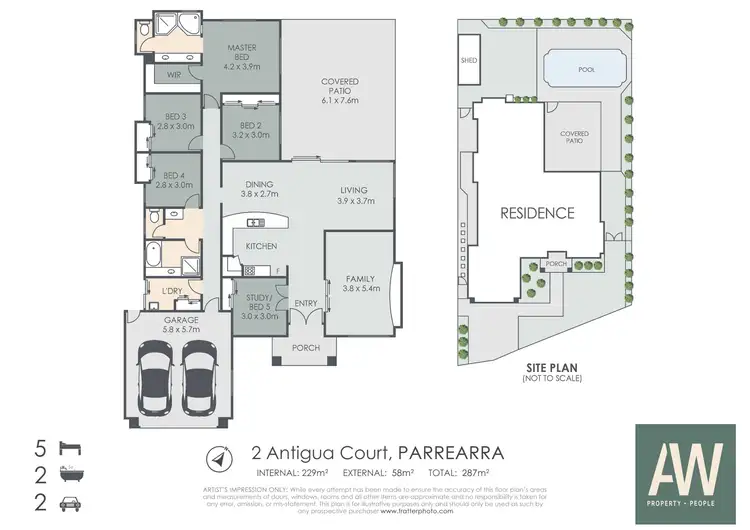 Floorplan of Homely house listing, 2 Antigua Court, Kawana Island QLD 4575