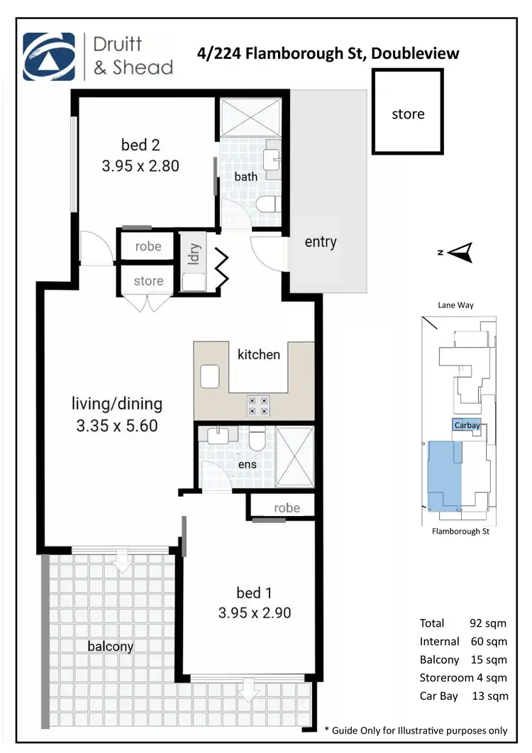 Floorplan of Homely apartment listing, 4/224 Flamborough Street, Doubleview WA 6018